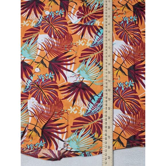 Mens Enlision Hawaiian Tropical Short Sleeve Polyester Hawaiian Shirt 2XL NWT - Picture 5 of 6